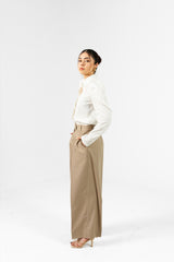 01-High-waisted tailored wide leg pants