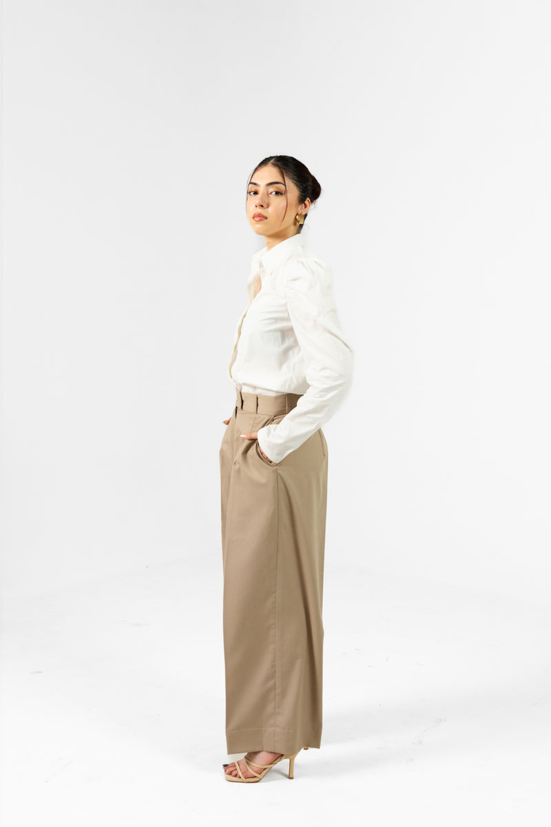 01-High-waisted tailored wide leg pants