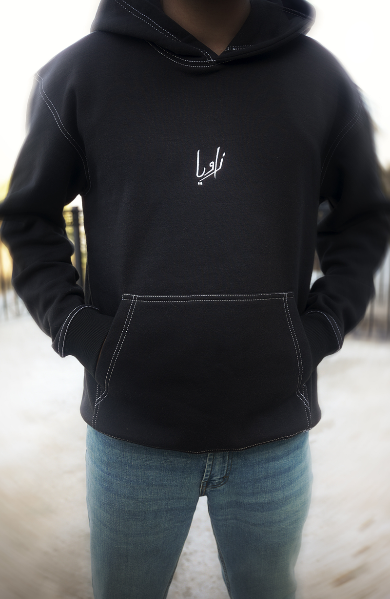 The Black Stitch Hoodie